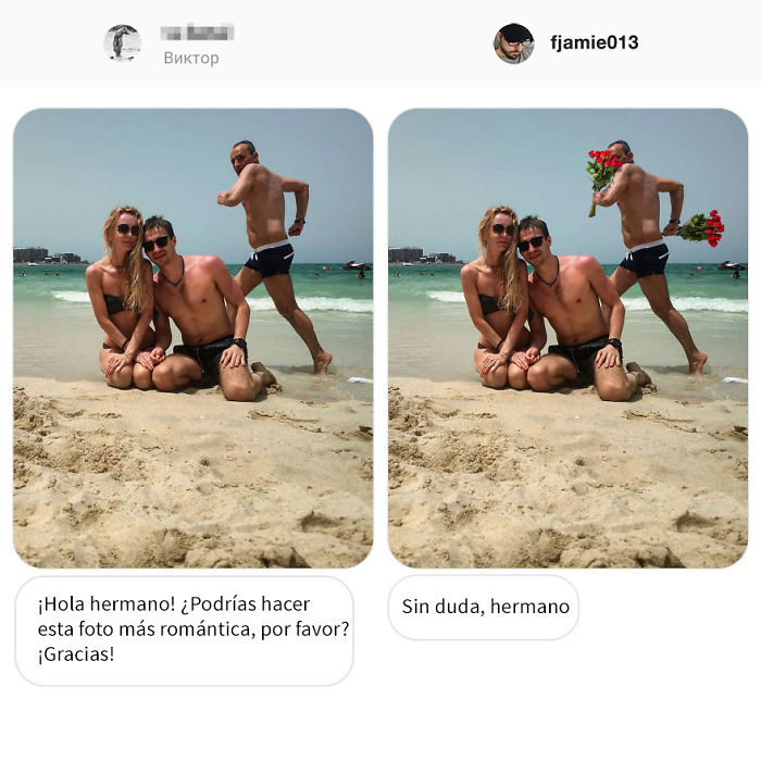 Vuelve el troll del Photoshop que se toma las peticiones muy literalmente, y el resultado es divertidísimo (20 nuevas imágenes)