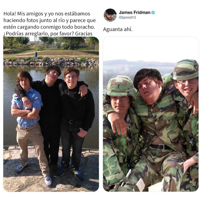 Vuelve el troll del Photoshop que se toma las peticiones muy literalmente, y el resultado es divertidísimo (20 nuevas imágenes)