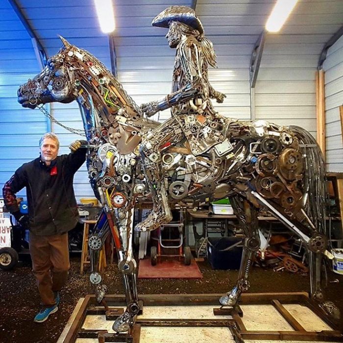 Self-Taught American Artist Turns Reclaimed Materials Into Breathtaking Sculptures (30 Pics)