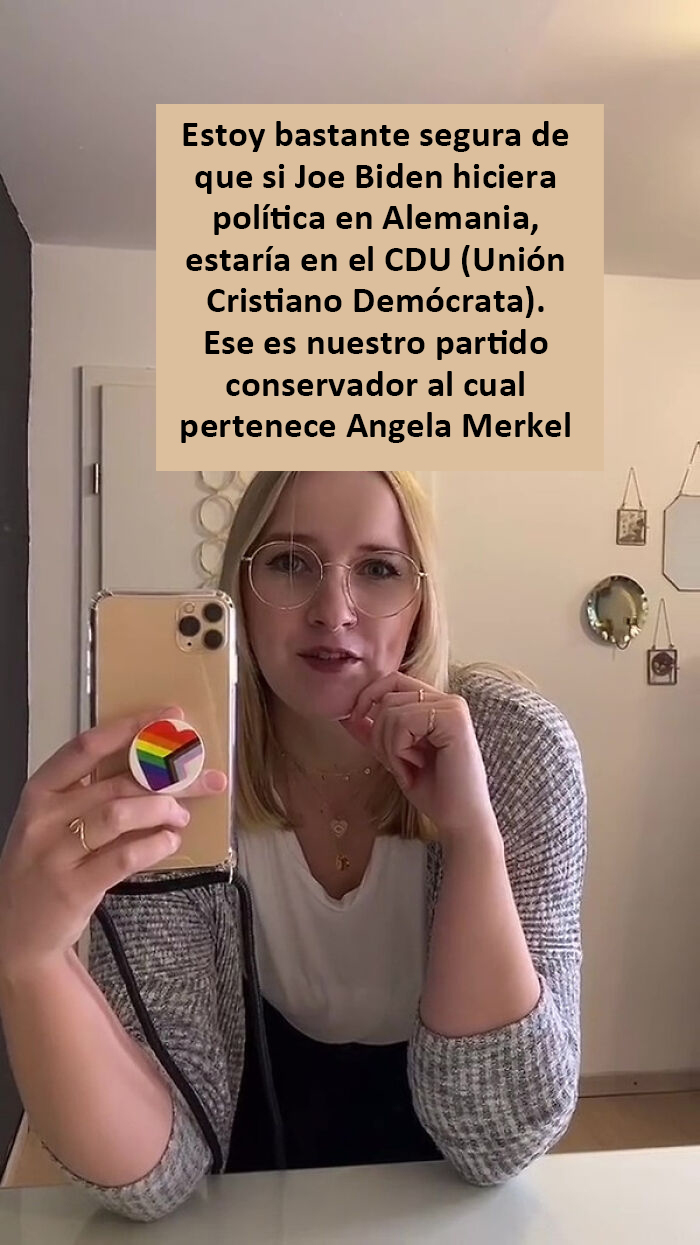 Esta mujer explica las diferencias de la "izquierda" política entre Alemania y Estados Unidos, y se hace viral con 384K likes