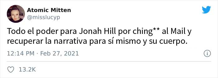 El actor Jonah Hill responde a "años de burlas públicas" sobre su cuerpo después de que la prensa publicara su foto sin camiseta