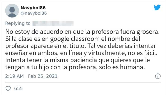 Esta madre tuiteó la conversación que tuvo con la profesora de su hijo tras una clase online que salió mal, y se vuelve viral