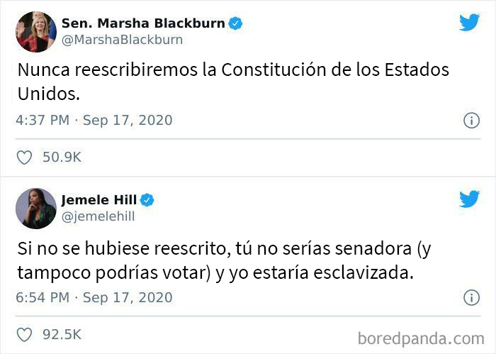 ¿Puede alguien mostrarle la Constitución original a Marsha?