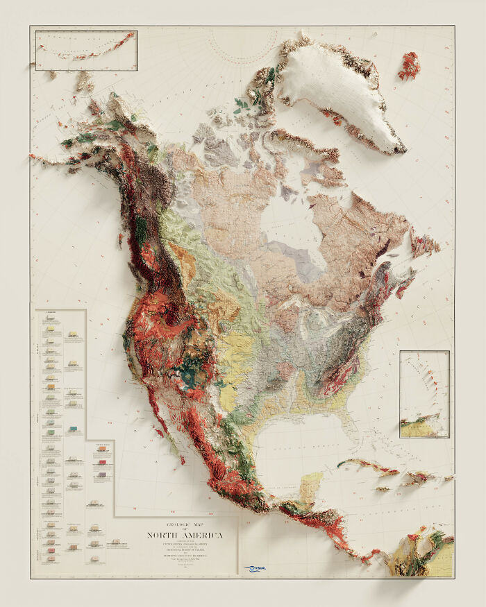 Mapa Geológico De Norteamérica