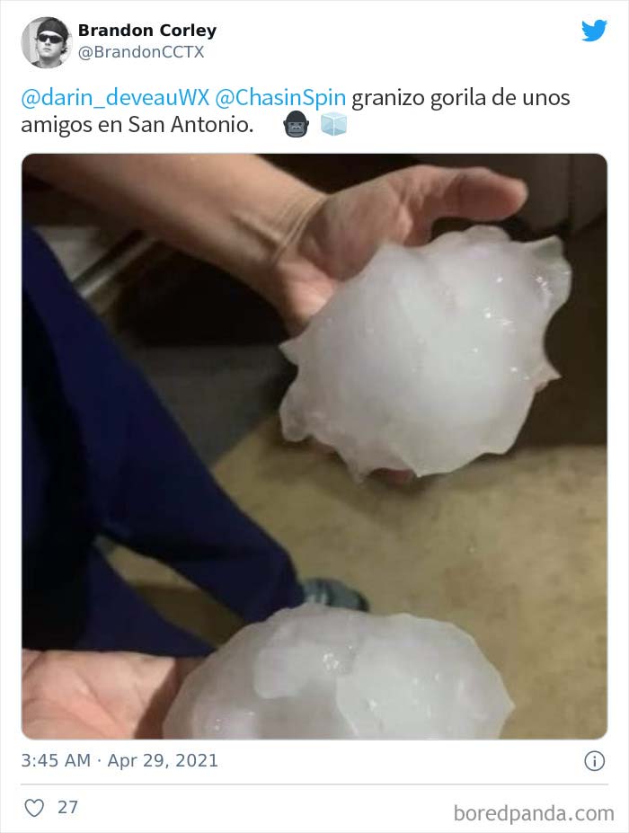 'Gorilla' Hail Struck Texas And Oklahoma Last Night, And This Is How It Looked (30 Pics)
