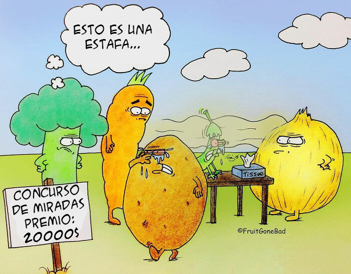 10 Divertidos cómics algo inapropiados, sobre "fruta echada a perder"