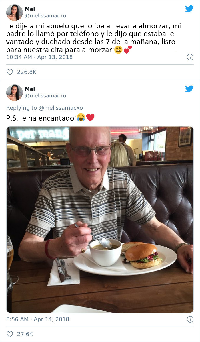 Almuerzo con el abuelo