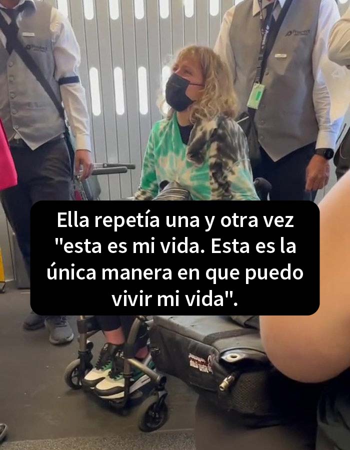 Internet denuncia a Delta Airlines por romper la silla de ruedas de esta mujer y hacerla llorar