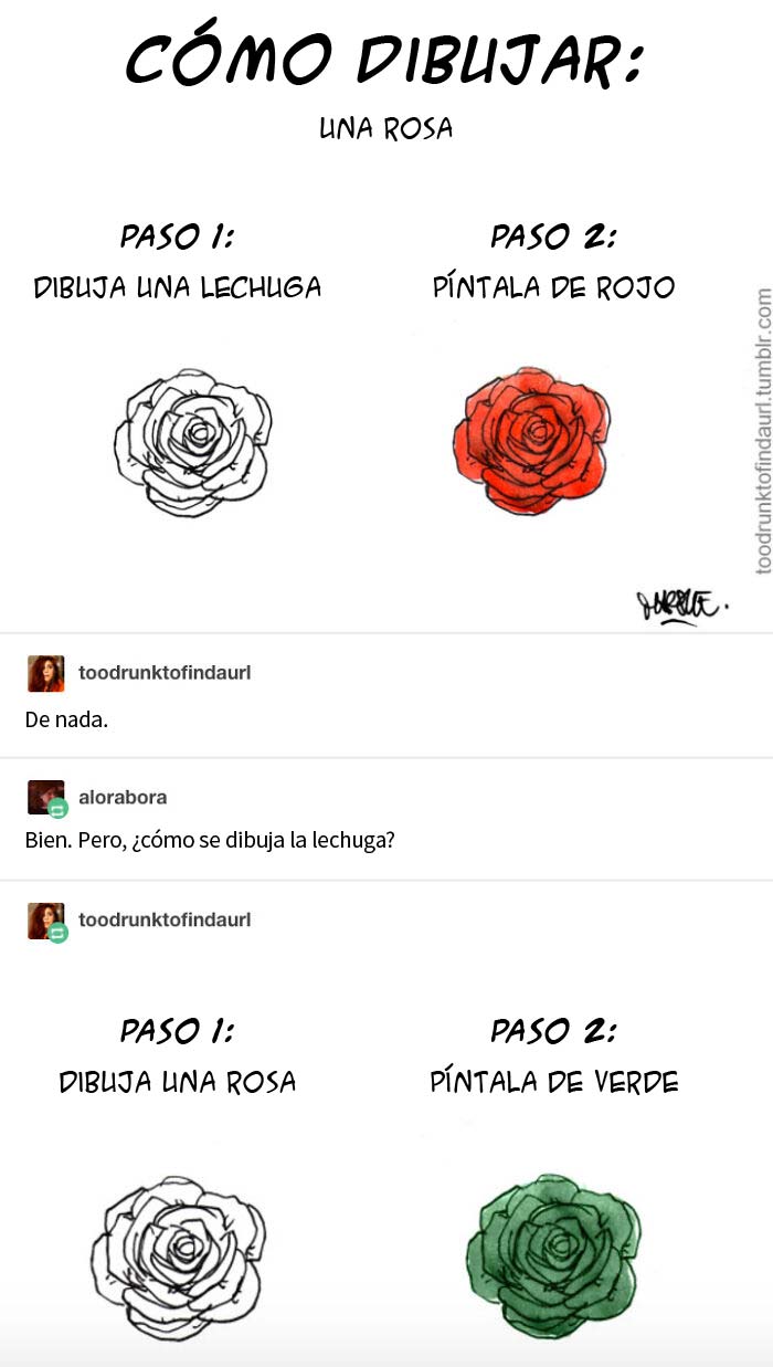 Dibuja el resto de la rosa