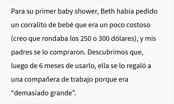 Esta mujer exigió regalos costosos a los invitados de su baby shower, esta estudiante se niega y provoca un drama familiar