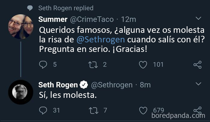 Seth Rogen sabe quién es él