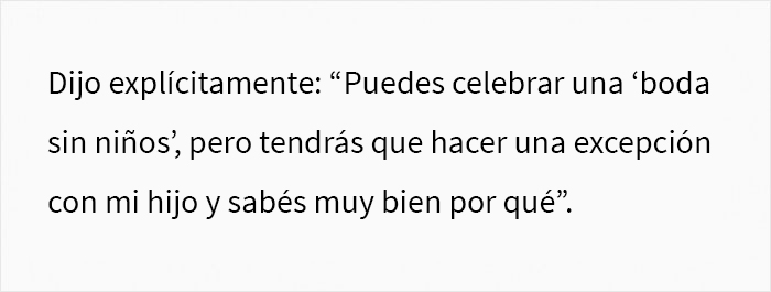 Esta mujer decidi&oacute; celebrar una boda sin ni&ntilde;os y su familia se enfada por no hacer una excepci&oacute;n con su sobrino "arco iris"