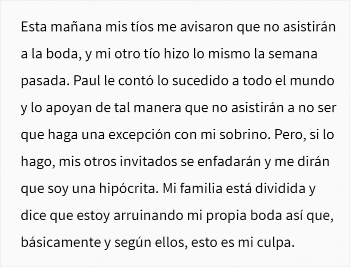 Esta mujer decidi&oacute; celebrar una boda sin ni&ntilde;os y su familia se enfada por no hacer una excepci&oacute;n con su sobrino "arco iris"