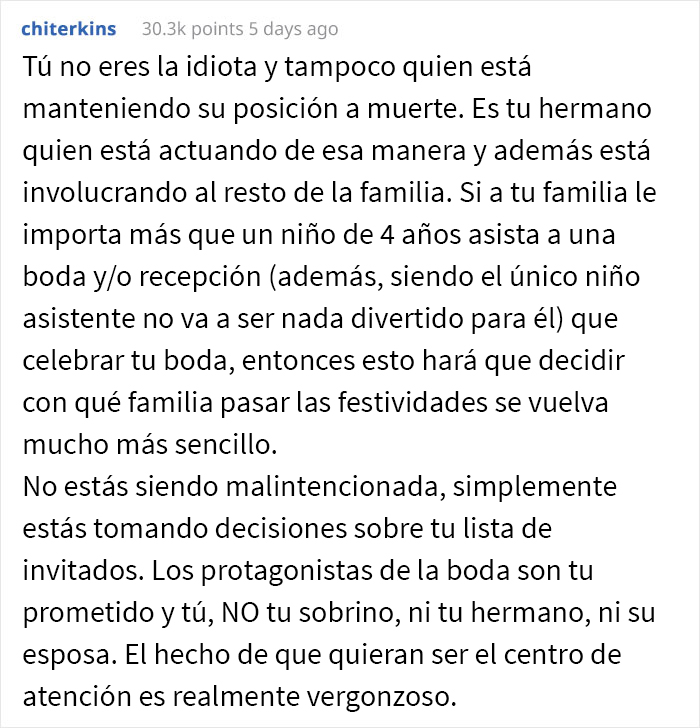 Esta mujer decidi&oacute; celebrar una boda sin ni&ntilde;os y su familia se enfada por no hacer una excepci&oacute;n con su sobrino "arco iris"