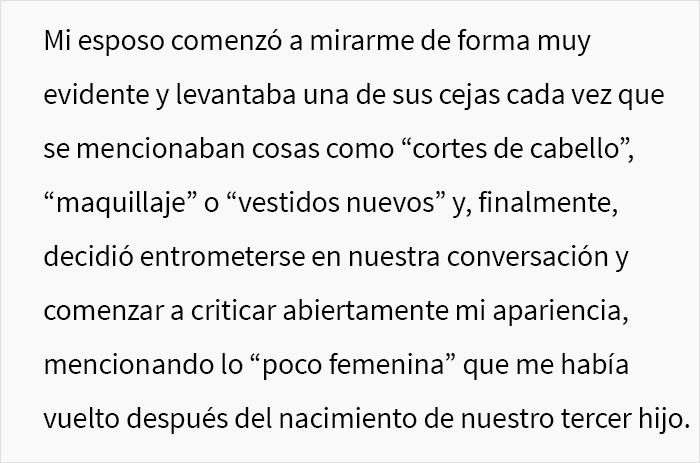 Este hombre rega&ntilde;a a su esposa (y madre de sus 3 hijos) por no cuidar de su apariencia y ella decide ponerlo en su lugar durante una cena familiar