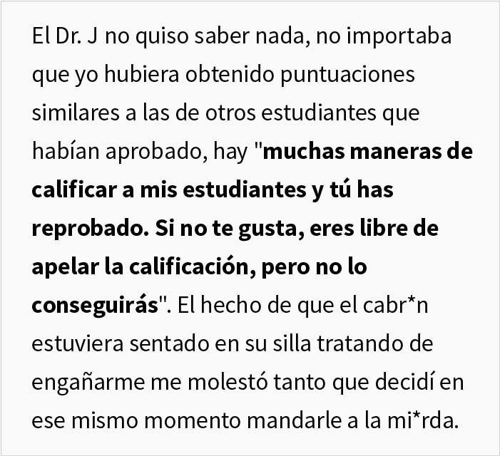 Este estudiante se veng&oacute; de su profesor perezoso tras suspender injustamente a la mitad de la clase