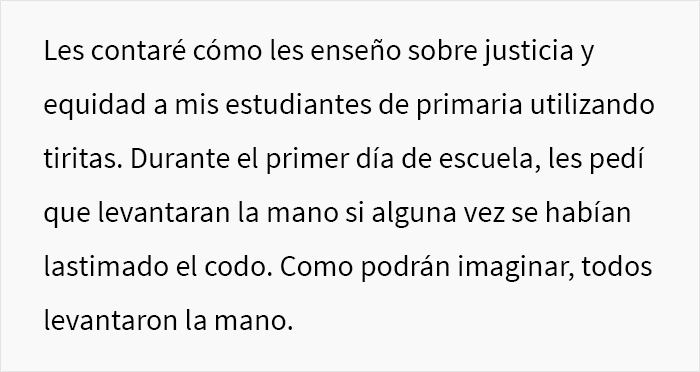 &ldquo;Solo con decir &lsquo;ap&oacute;sito&rsquo; saben a qu&eacute; me refiero&rdquo;: esta profesora explic&oacute; a sus estudiantes por qu&eacute; no todos pueden ser tratados igual