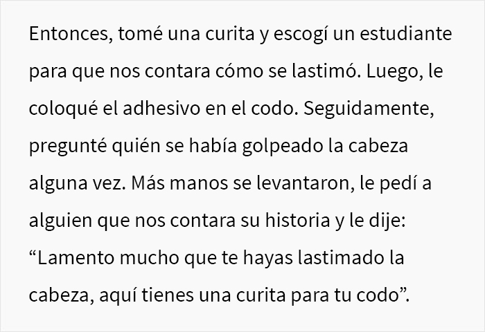 &ldquo;Solo con decir &lsquo;ap&oacute;sito&rsquo; saben a qu&eacute; me refiero&rdquo;: esta profesora explic&oacute; a sus estudiantes por qu&eacute; no todos pueden ser tratados igual