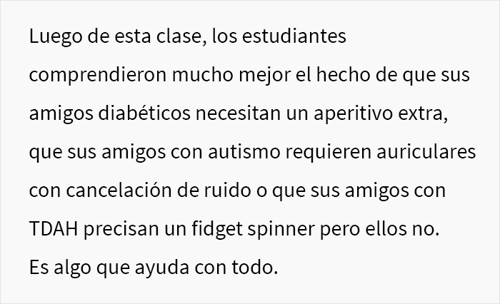 &ldquo;Solo con decir &lsquo;ap&oacute;sito&rsquo; saben a qu&eacute; me refiero&rdquo;: esta profesora explic&oacute; a sus estudiantes por qu&eacute; no todos pueden ser tratados igual