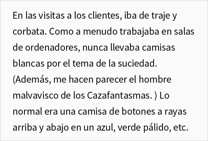 Piden a un ingeniero que no vuelva a la reunión sin llevar camisa blanca y lo cumple con tanta malicia que gana la discusión Piden a un ingeniero que no vuelva a la reunión sin llevar camisa blanca y lo cumple con tanta malicia que gana la discusión