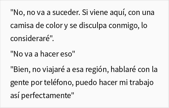 Piden a un ingeniero que no vuelva a la reunión sin llevar camisa blanca y lo cumple con tanta malicia que gana la discusión Piden a un ingeniero que no vuelva a la reunión sin llevar camisa blanca y lo cumple con tanta malicia que gana la discusión