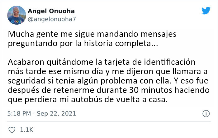 Alguien llam&oacute; a seguridad contra un empleado negro de Google, y otras personas comparten sus historias de discriminaci&oacute;n similares