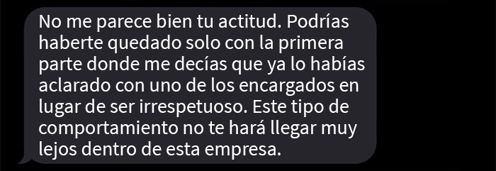 Este jefe critica a un empleado con fractura &oacute;sea por sentarse en un taburete, pero cambia el tono de inmediato cuando este decide renunciar