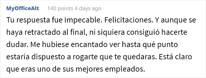 Este jefe critica a un empleado con fractura &oacute;sea por sentarse en un taburete, pero cambia el tono de inmediato cuando este decide renunciar
