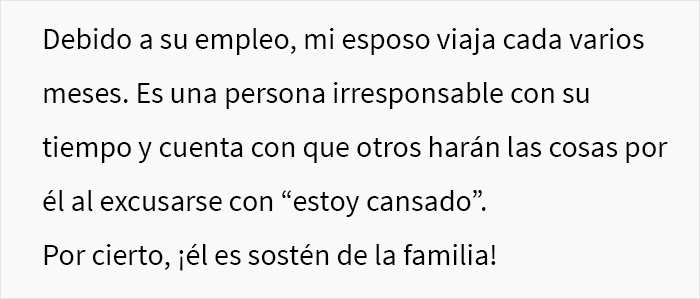 “Él me suplicó, pero le dije que no”: esta mujer preguntó si se equivocó luego de que su esposo perdiera su vuelo porque ella no empacó su maleta “Él me suplicó, pero le dije que no”: esta mujer preguntó si se equivocó luego de que su esposo perdiera su vuelo porque ella no empacó su maleta
