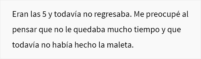 “Él me suplicó, pero le dije que no”: esta mujer preguntó si se equivocó luego de que su esposo perdiera su vuelo porque ella no empacó su maleta “Él me suplicó, pero le dije que no”: esta mujer preguntó si se equivocó luego de que su esposo perdiera su vuelo porque ella no empacó su maleta