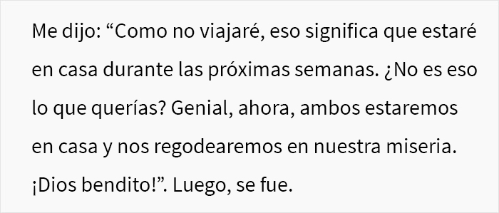 “Él me suplicó, pero le dije que no”: esta mujer preguntó si se equivocó luego de que su esposo perdiera su vuelo porque ella no empacó su maleta “Él me suplicó, pero le dije que no”: esta mujer preguntó si se equivocó luego de que su esposo perdiera su vuelo porque ella no empacó su maleta