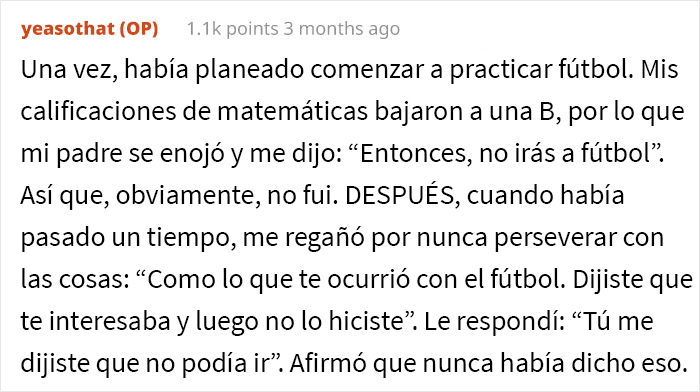 Esta persona paga sus propios estudios universitarios, y avergonz&oacute; a su padre al "anunciarlo" a la familia