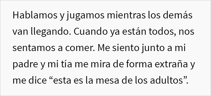 A este chico de 22 a&ntilde;os le pidieron que se sentara en la mesa de los ni&ntilde;os, as&iacute; que tom&oacute; el quiche que trajo y simplemente se fue