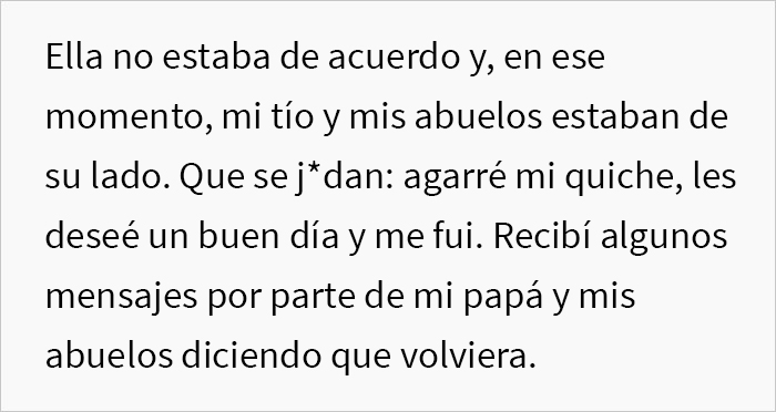 A este chico de 22 a&ntilde;os le pidieron que se sentara en la mesa de los ni&ntilde;os, as&iacute; que tom&oacute; el quiche que trajo y simplemente se fue
