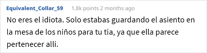 A este chico de 22 a&ntilde;os le pidieron que se sentara en la mesa de los ni&ntilde;os, as&iacute; que tom&oacute; el quiche que trajo y simplemente se fue