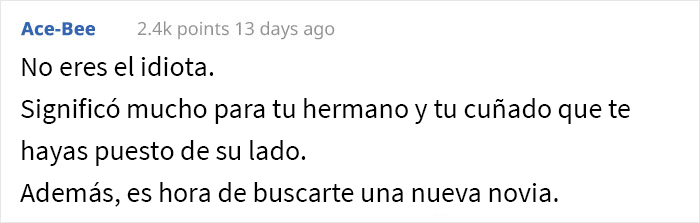 Este chico se march&oacute; de la cena cuando los padres de su novia empezaron a insultar a su hermano y su marido