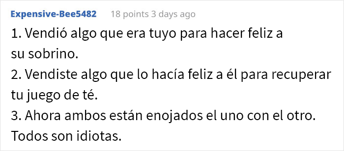 Este esposo vendi&oacute; el juego de t&eacute; antiguo de su esposa por 300$ con una excusa, y ella vendi&oacute; la Xbox de &eacute;l para recuperarlo
