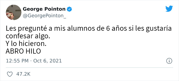 Este profesor les pregunt&oacute; a sus alumnos de 1&ordm; si quer&iacute;an confesar algo y realiz&oacute; un divertid&iacute;simo an&aacute;lisis de sus respuestas en Twitter