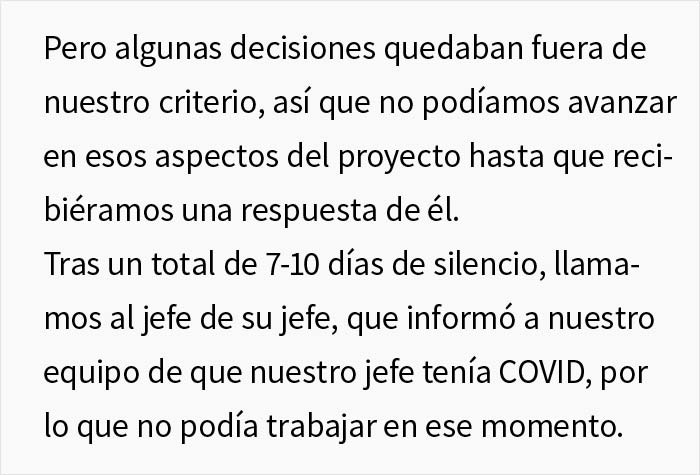 Este jefe desapareci&oacute; durante 8 semanas diciendo que ten&iacute;a Covid, un empleado descubri&oacute; la verdad y organiz&oacute; una fiesta para revelar d&oacute;nde estaba realmente