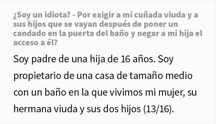 Este hombre tuva una discusi&oacute;n con su cu&ntilde;ada despu&eacute;s de que le negara usar el ba&ntilde;o a su hija