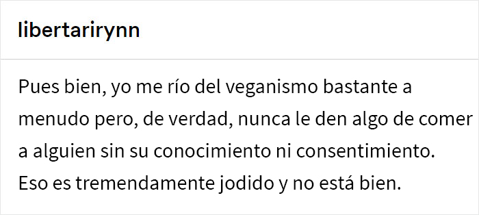 A esta vegana le dieron una hamburguesa real sin que lo supiera, y su experiencia gener&oacute; una discusi&oacute;n importante