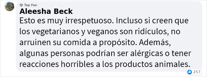 A esta vegana le dieron una hamburguesa real sin que lo supiera, y su experiencia gener&oacute; una discusi&oacute;n importante