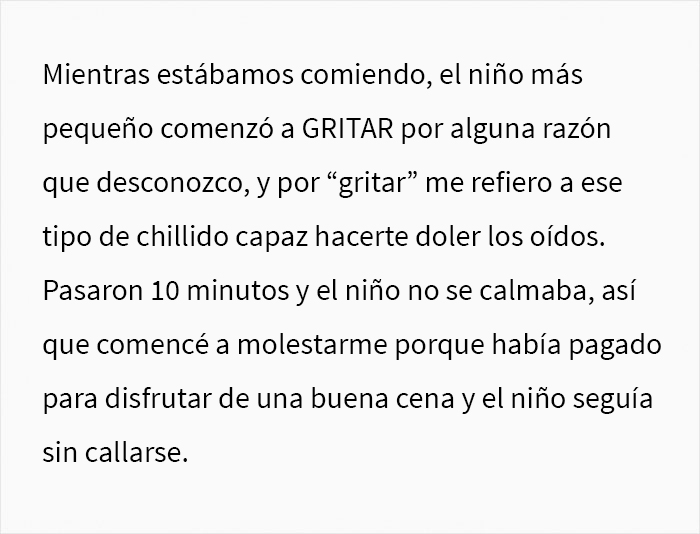 Esta mujer le pidió a la madre de un niño gritón que lo llevara fuera del restaurante para que los demás comensales pudieran estar en paz, y se desató el drama Esta mujer le pidió a la madre de un niño gritón que lo llevara fuera del restaurante para que los demás comensales pudieran estar en paz, y se desató el drama