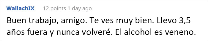 Este hombre dejó de beber alcohol, y muestra cuánto le ha cambiado la sobriedad en 5 años Este hombre dejó de beber alcohol, y muestra cuánto le ha cambiado la sobriedad en 5 años