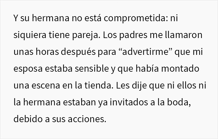 Este chico desinvit&oacute; de su boda a la familia de su prometida despu&eacute;s de que la ningunearan comprando el vestido