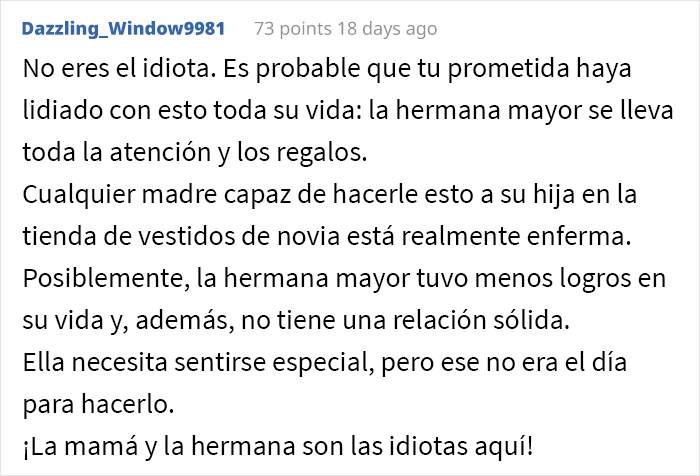Este chico desinvit&oacute; de su boda a la familia de su prometida despu&eacute;s de que la ningunearan comprando el vestido