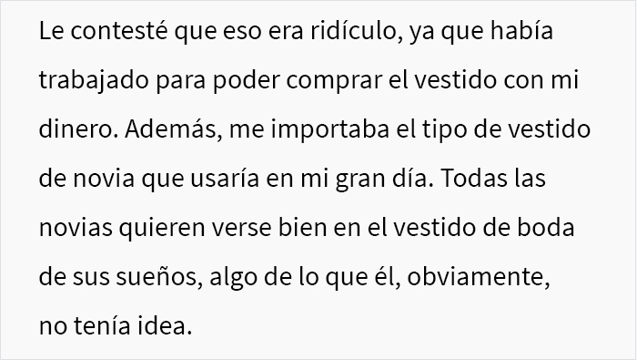 &ldquo;Las novias inteligentes ahorran dinero&rdquo;: este prometido se enfureci&oacute; al enterarse de que su futura esposa hab&iacute;a gastado $400 en un vestido de novia