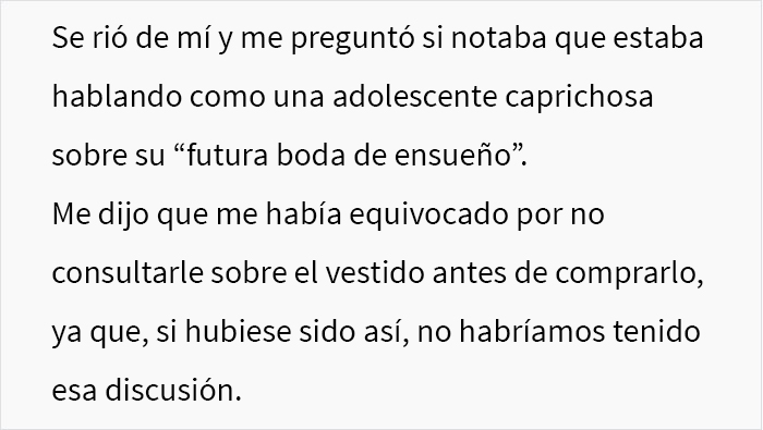 &ldquo;Las novias inteligentes ahorran dinero&rdquo;: este prometido se enfureci&oacute; al enterarse de que su futura esposa hab&iacute;a gastado $400 en un vestido de novia