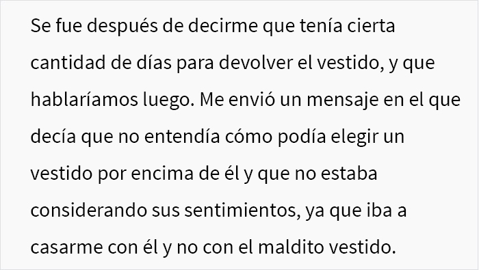 &ldquo;Las novias inteligentes ahorran dinero&rdquo;: este prometido se enfureci&oacute; al enterarse de que su futura esposa hab&iacute;a gastado $400 en un vestido de novia