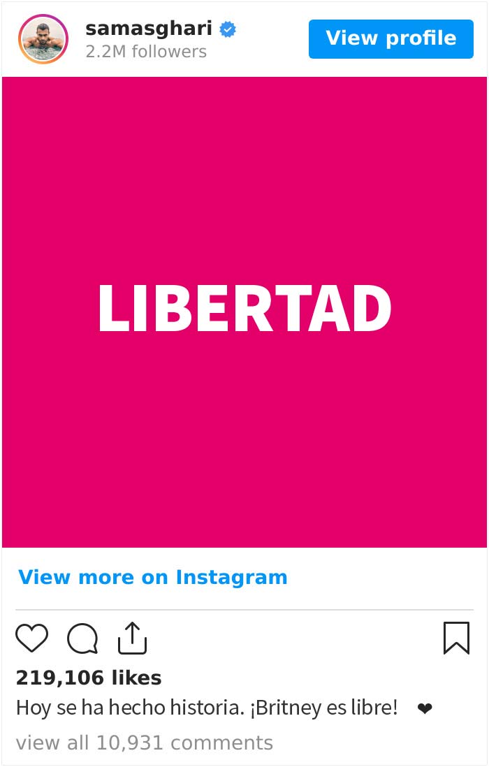 15 Reacciones en internet ante la liberaci&oacute;n de Britney Spears